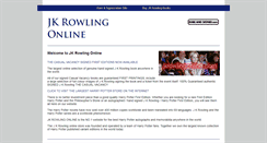 Desktop Screenshot of jkrowlingonline.com